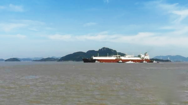 Ningbo accepit 50.9 miliarda metra quadrata naturalium gasorum cum adventu eius 500th vasis LNG