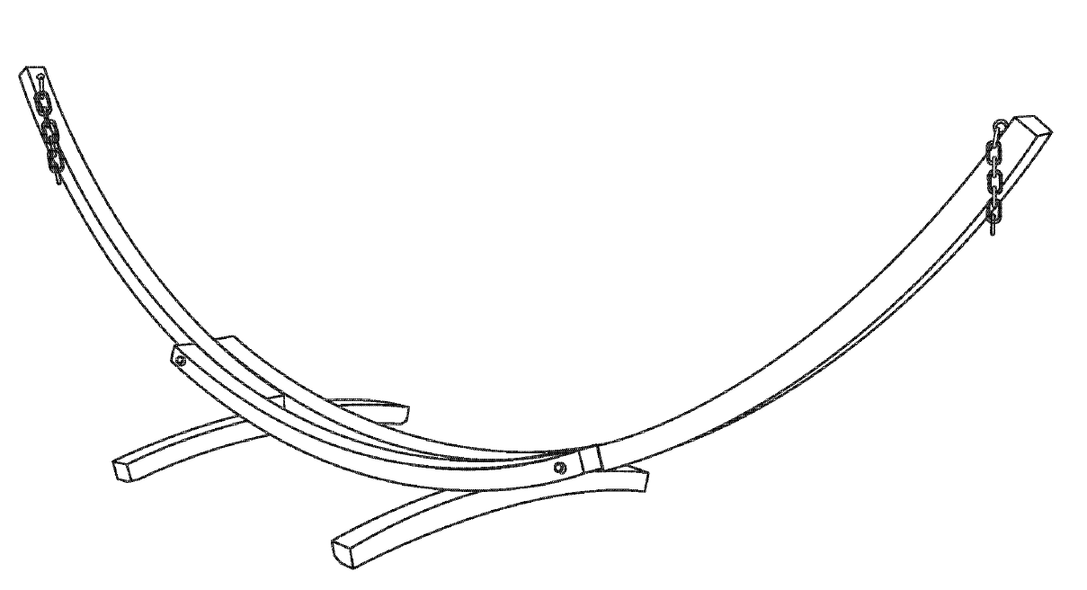 Lignum Arc Hammock Sta Conventus Instructiones