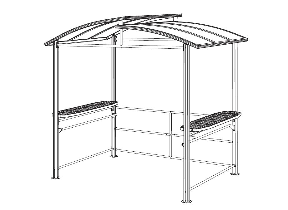Quomodo installare BBQ gazebo 8 ft x 5 ft Hardtop Instructiones