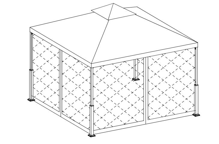10X10Ft Patio Garden Gazebo instruitur Guide