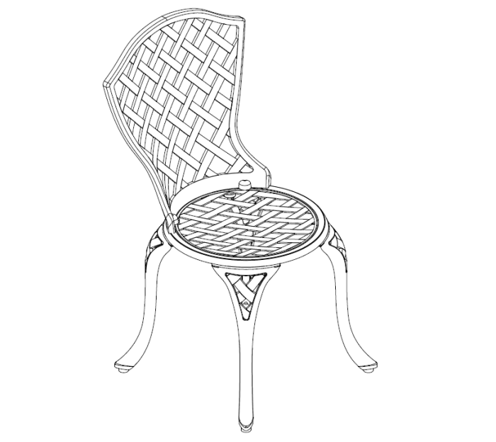 Caste Aluminium 3 Piece Bistro Dining Pone ---- Cathedra instruitur Guide