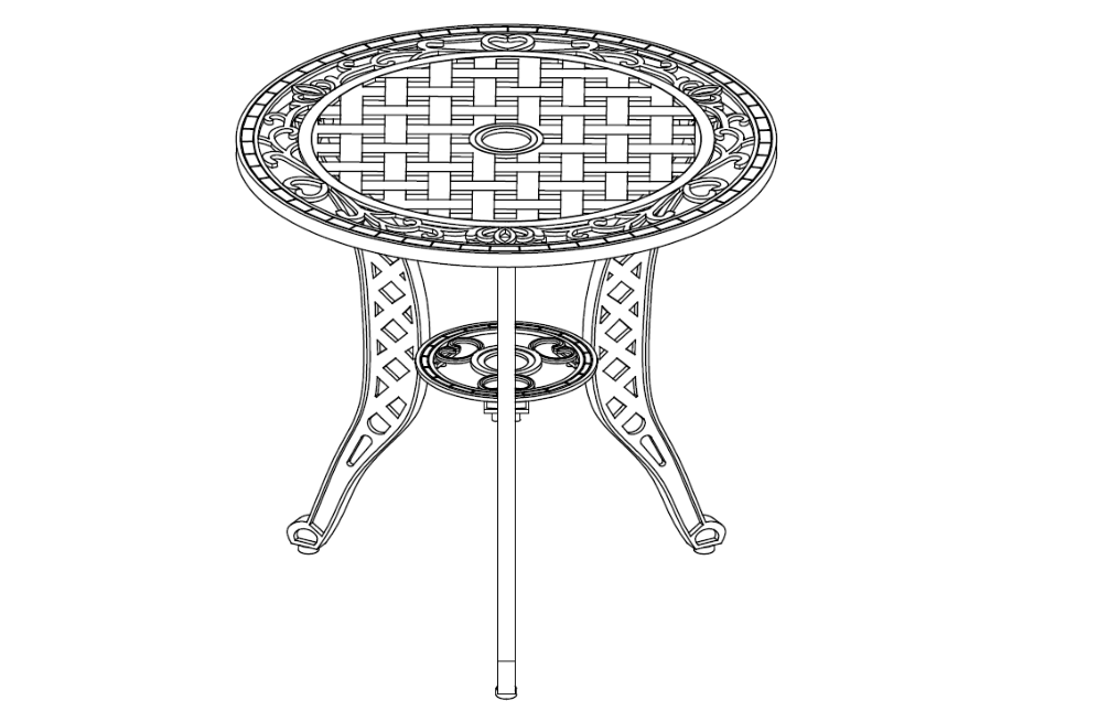 Casta Aluminium 3 Piece Bistro Dining Pone ---- Tabula instruitur Guide