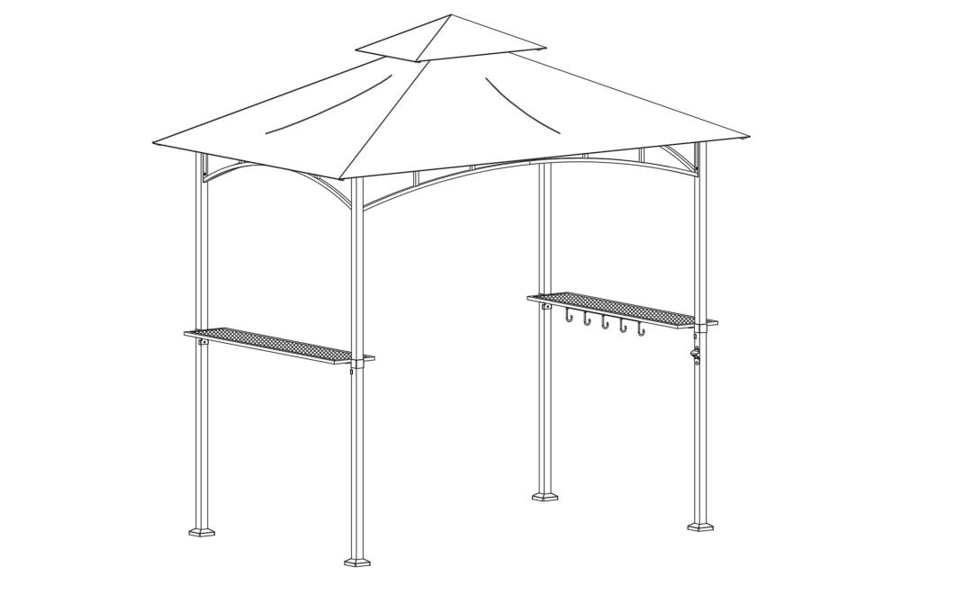 Steel Grill Gazebo installation instructiones