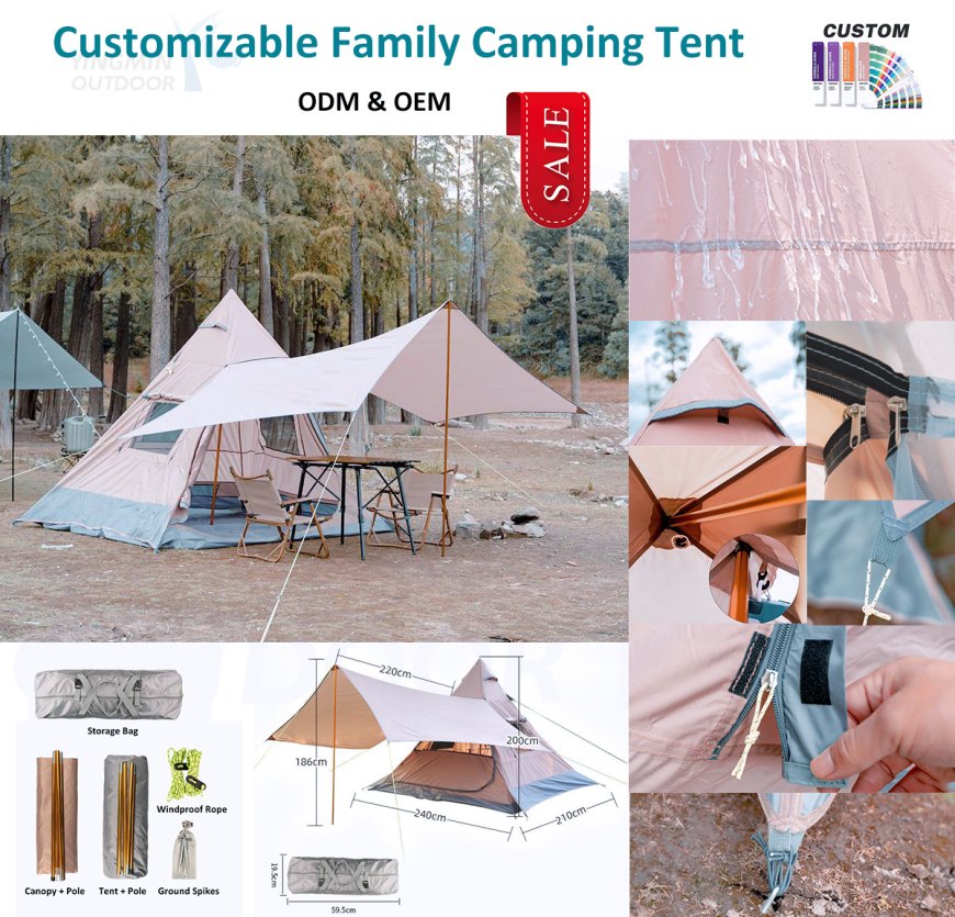 Nice spatiosa tabernaculum pro familia / coetus campingï¼