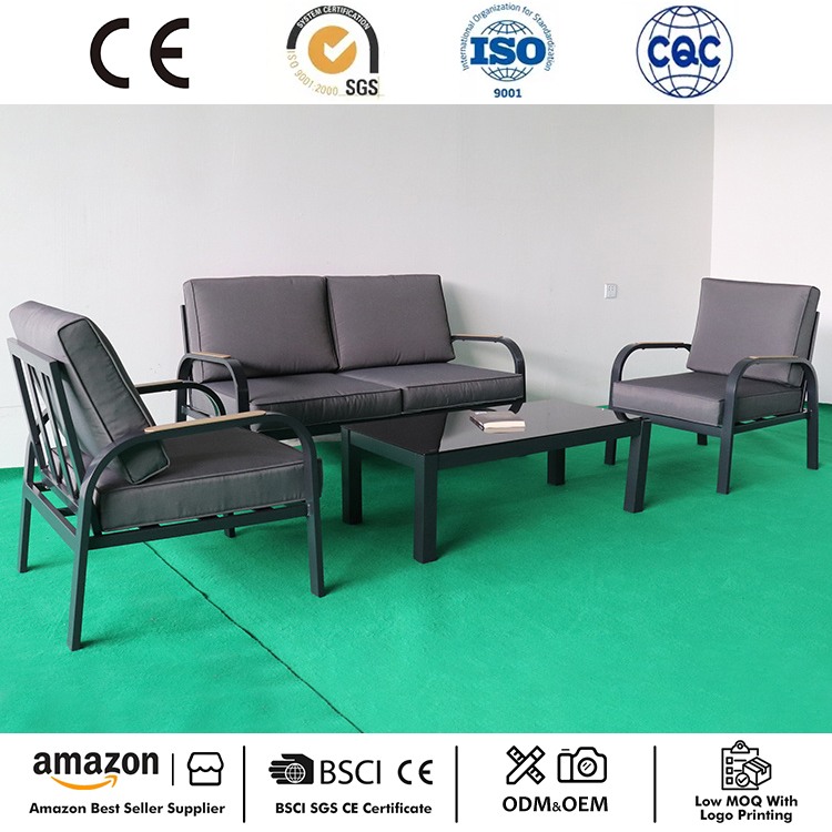 4-Pice Patio Furniture Aluminium Colloquium Set