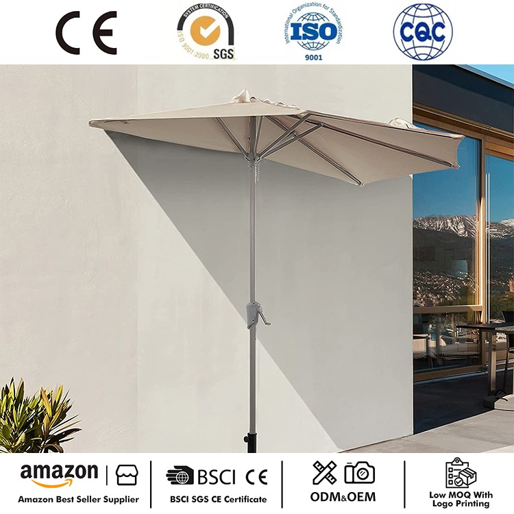 9ft Semi-Circularis Terrace Outdoor Umbrella