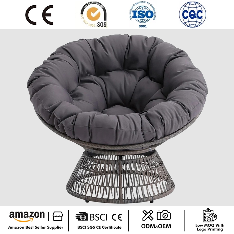 Classy Swivel Papasan Cathedra