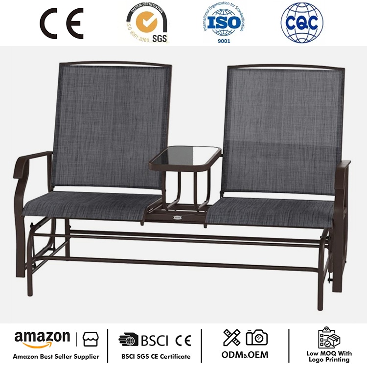 Duplex Sedes Glider banco cum Centre Tabula