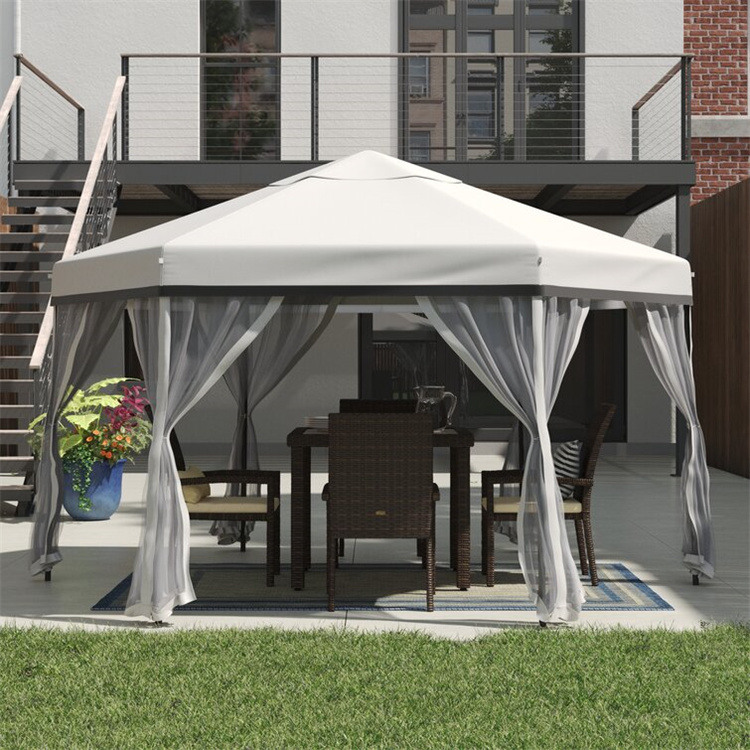 11x11ft Mollis-top Hexagon Gazebo
