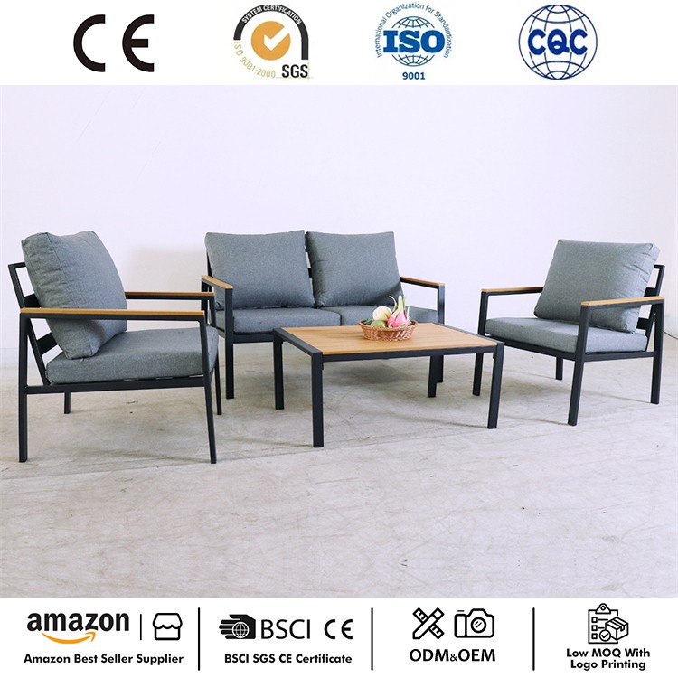 Velit 4 Piece Steel Colloquium Set
